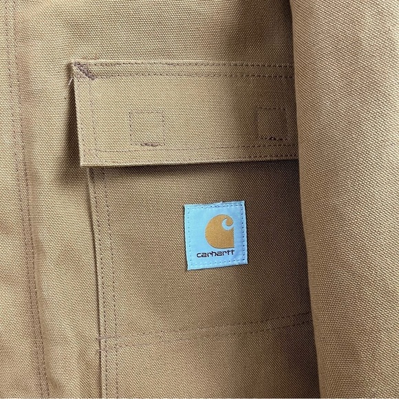 NWT Carhartt C003 Loose Fit Firm Duck Insulated Traditional Coat, Brown, 2XL - Picture 9 of 14